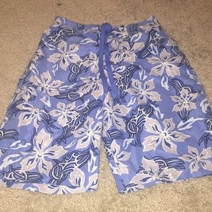 Boys GNX Size Medium 10/12 blue grey swim trunks